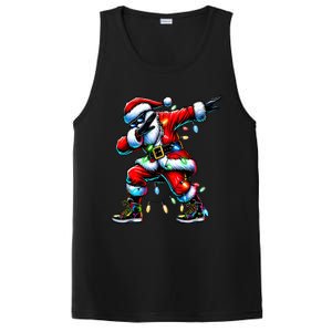 Dabbing Santa Xmas Lights PosiCharge Competitor Tank