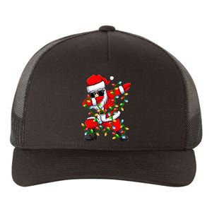 Dabbing Santa Xmas Lights Christmas Gifts Yupoong Adult 5-Panel Trucker Hat