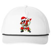 Dabbing Santa Xmas Lights Christmas Gifts Snapback Five-Panel Rope Hat