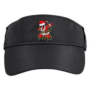 Dabbing Santa Xmas Lights Christmas Gifts Adult Drive Performance Visor