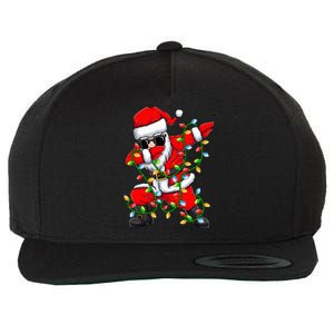 Dabbing Santa Xmas Lights Christmas Gifts Wool Snapback Cap