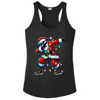 Dabbing Santa Xmas Lights Ladies PosiCharge Competitor Racerback Tank