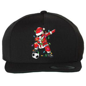 Dabbing Santa Xmas Lights Soccer Christmas Women Wool Snapback Cap