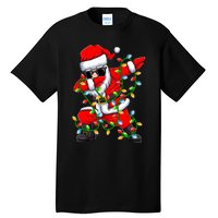 Dabbing Santa Xmas Lights Christmas Gifts Tall T-Shirt