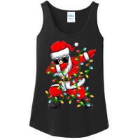 Dabbing Santa Xmas Lights Christmas Gifts Ladies Essential Tank