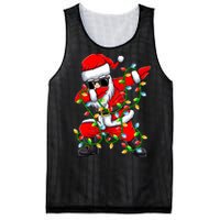 Dabbing Santa Xmas Lights Christmas Gifts Mesh Reversible Basketball Jersey Tank