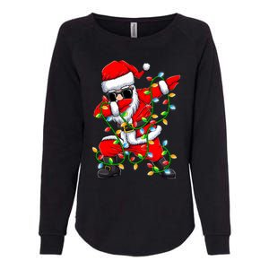 Dabbing Santa Xmas Lights Christmas Gifts Womens California Wash Sweatshirt