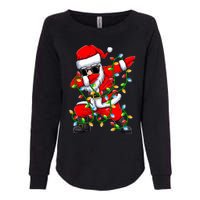 Dabbing Santa Xmas Lights Christmas Gifts Womens California Wash Sweatshirt