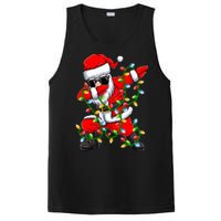 Dabbing Santa Xmas Lights Christmas Gifts PosiCharge Competitor Tank