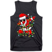 Dabbing Santa Xmas Lights Christmas Gifts Tank Top