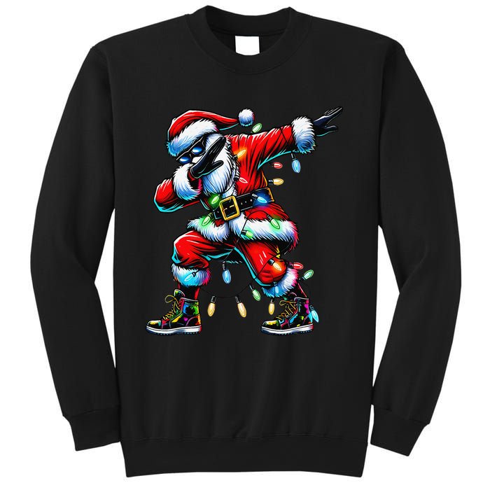 Dabbing Santa Xmas Lights Gifts Christmas Gift Sweatshirt