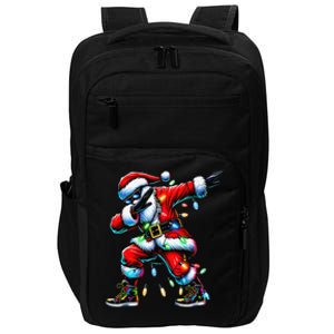 Dabbing Santa Xmas Lights Gifts Christmas Gift Impact Tech Backpack