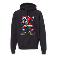 Dabbing Santa Xmas Lights Gifts Christmas Gift Premium Hoodie