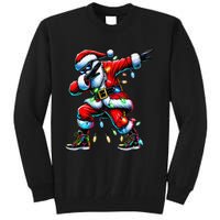 Dabbing Santa Xmas Lights Gifts Christmas Gift Tall Sweatshirt