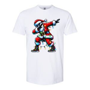 Dabbing Santa Xmas Lights Gifts Christmas Gift Softstyle CVC T-Shirt