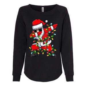 Dabbing Santa Xmas Lights Gifts Christmas Womens California Wash Sweatshirt