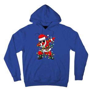 Dabbing Santa Xmas Lights Gifts Christmas Hoodie