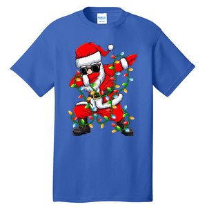 Dabbing Santa Xmas Lights Gifts Christmas Tall T-Shirt