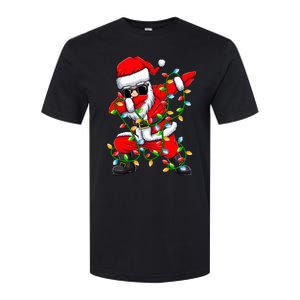 Dabbing Santa Xmas Lights Gifts Christmas Softstyle CVC T-Shirt