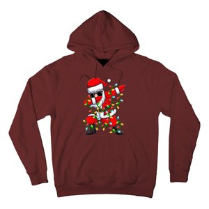 Dabbing Santa Xmas Lights Christmas Gifts Hoodie