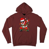 Dabbing Santa Xmas Lights Christmas Gifts Hoodie