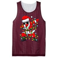 Dabbing Santa Xmas Lights Christmas Gifts Mesh Reversible Basketball Jersey Tank