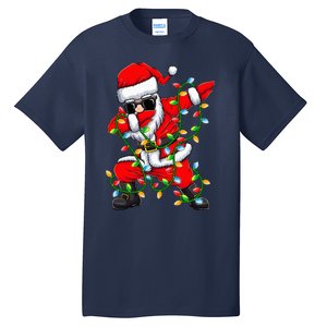 Dabbing Santa Xmas Lights Christmas Gifts Tall T-Shirt