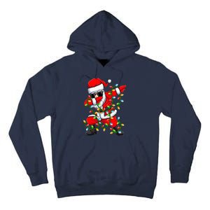 Dabbing Santa Xmas Lights Christmas Gifts Tall Hoodie