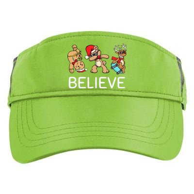 Dabbing Santa Xmas For Believe Christmas Adult Drive Performance Visor