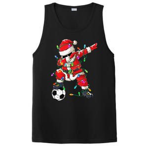 Dabbing Santa Xmas Lights Soccer Christmas PosiCharge Competitor Tank