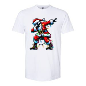 Dabbing Santa Xmas Lights Gifts Christmas Softstyle CVC T-Shirt