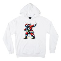 Dabbing Santa Xmas Lights Gifts Christmas Hoodie