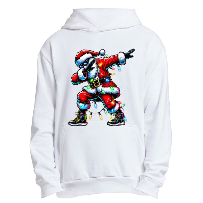 Dabbing Santa Xmas Lights Gifts Christmas Urban Pullover Hoodie