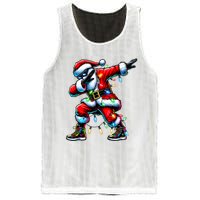 Dabbing Santa Xmas Lights Gifts Christmas Mesh Reversible Basketball Jersey Tank