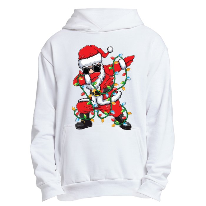 Dabbing Santa Xmas Lights Christmas Urban Pullover Hoodie