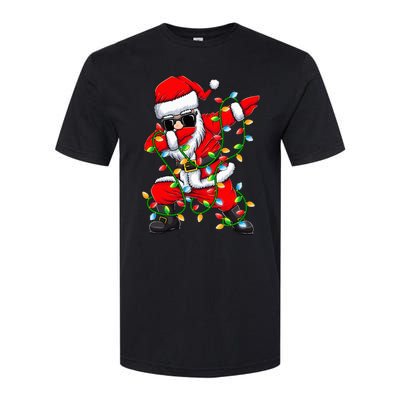 Dabbing Santa Xmas Lights Gifts Christmas Softstyle CVC T-Shirt