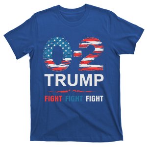 Donald Trump 02 Us Flag Fight Fight Fight You Missed Again T-Shirt