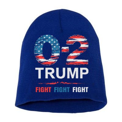 Donald Trump 02 Us Flag Fight Fight Fight You Missed Again Short Acrylic Beanie