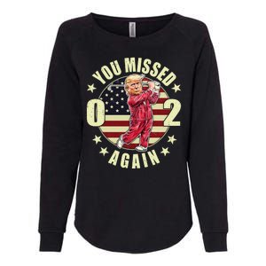 Donald Trump 02 Golf You Missed Again 2024 Election Womens California Wash Sweatshirt