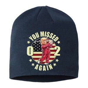 Donald Trump 02 Golf You Missed Again 2024 Election Sustainable Beanie