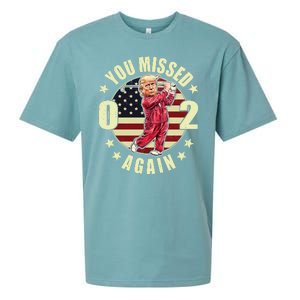 Donald Trump 02 Golf You Missed Again 2024 Election Sueded Cloud Jersey T-Shirt