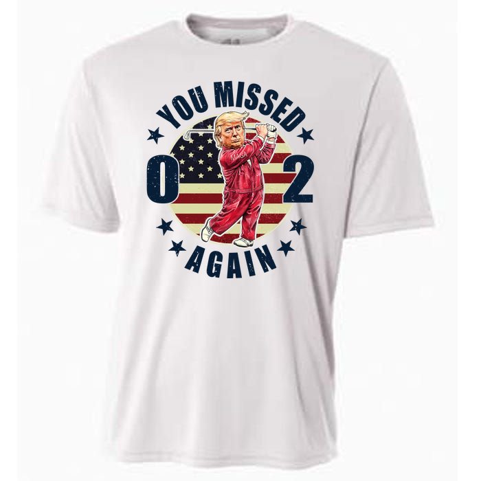 Donald Trump 02 Golf You Missed Again 2024 Election Cooling Performance Crew T-Shirt