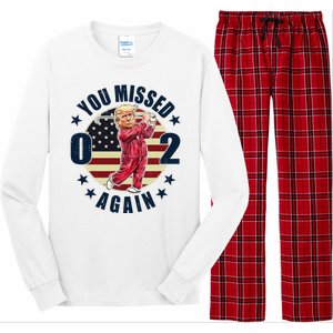 Donald Trump 02 Golf You Missed Again 2024 Election Long Sleeve Pajama Set