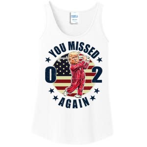 Donald Trump 02 Golf You Missed Again 2024 Election Ladies Essential Tank