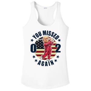 Donald Trump 02 Golf You Missed Again 2024 Election Ladies PosiCharge Competitor Racerback Tank