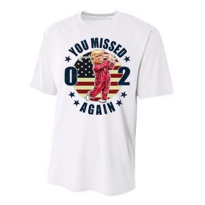 Donald Trump 02 Golf You Missed Again 2024 Election Performance Sprint T-Shirt