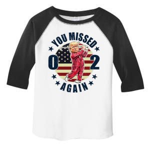 Donald Trump 02 Golf You Missed Again 2024 Election Toddler Fine Jersey T-Shirt