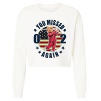 Donald Trump 02 Golf You Missed Again 2024 Election Cropped Pullover Crew