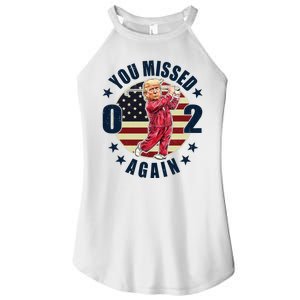 Donald Trump 02 Golf You Missed Again 2024 Election Women's Perfect Tri Rocker Tank