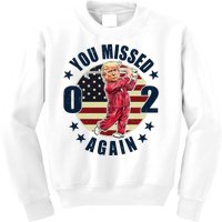 Donald Trump 02 Golf You Missed Again 2024 Election Kids Sweatshirt